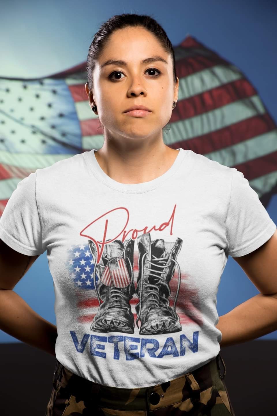 Proud Veteran, Military, All Branches, T-shirt