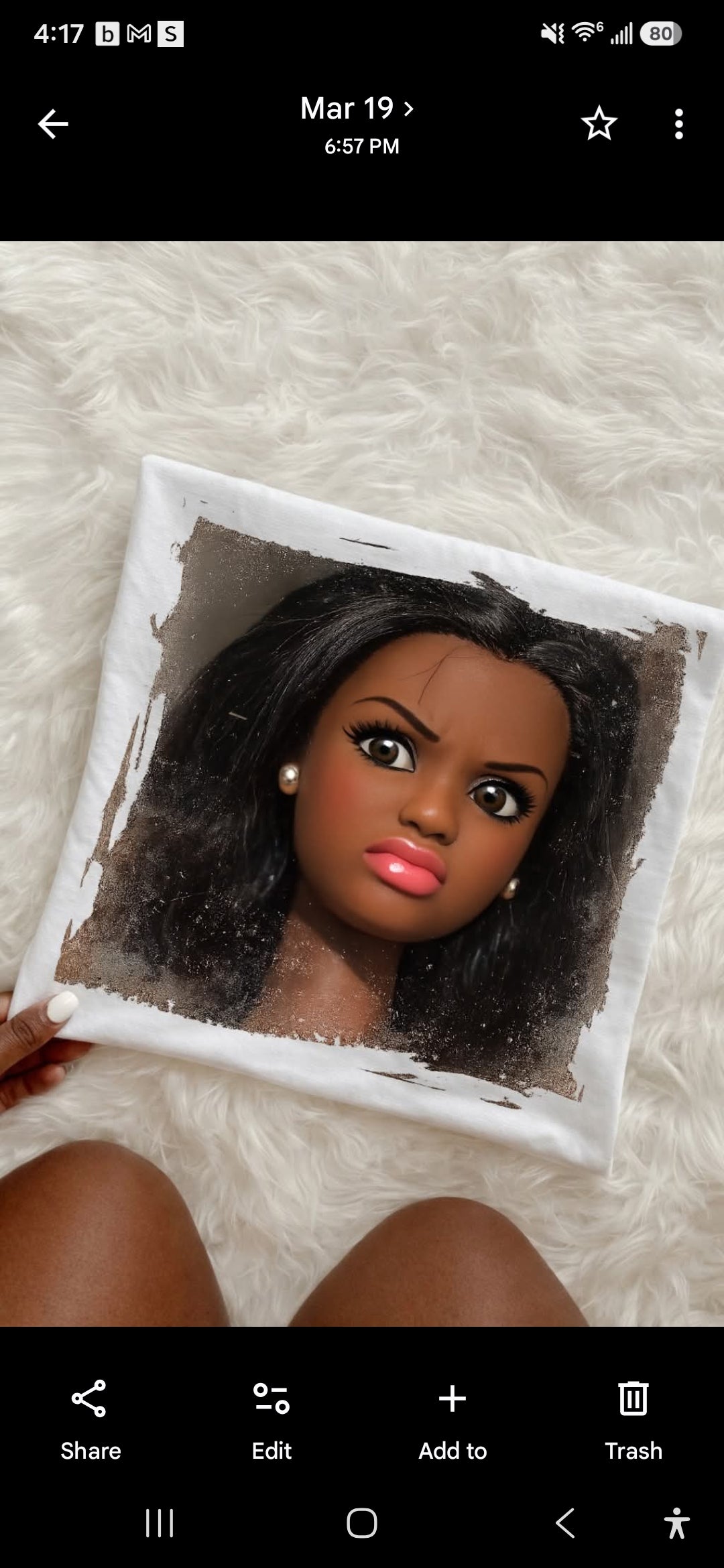Stank face black barbie