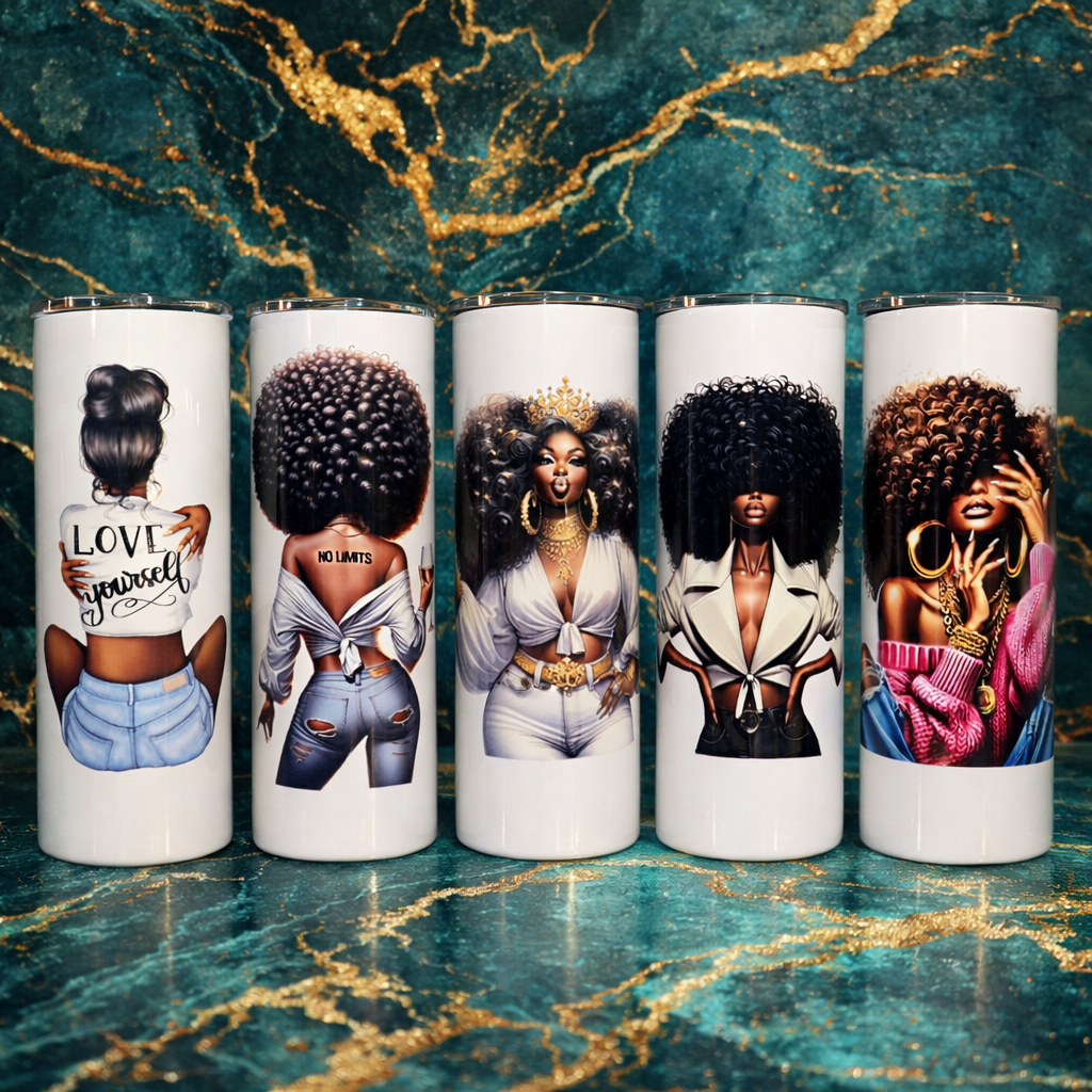 Black Girl Tumbler