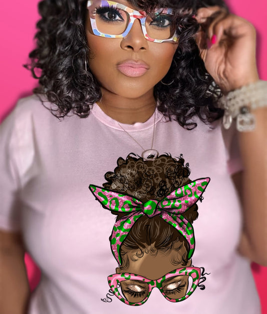 Hair Wrap with Glasses