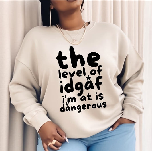 The level of IDGAF...