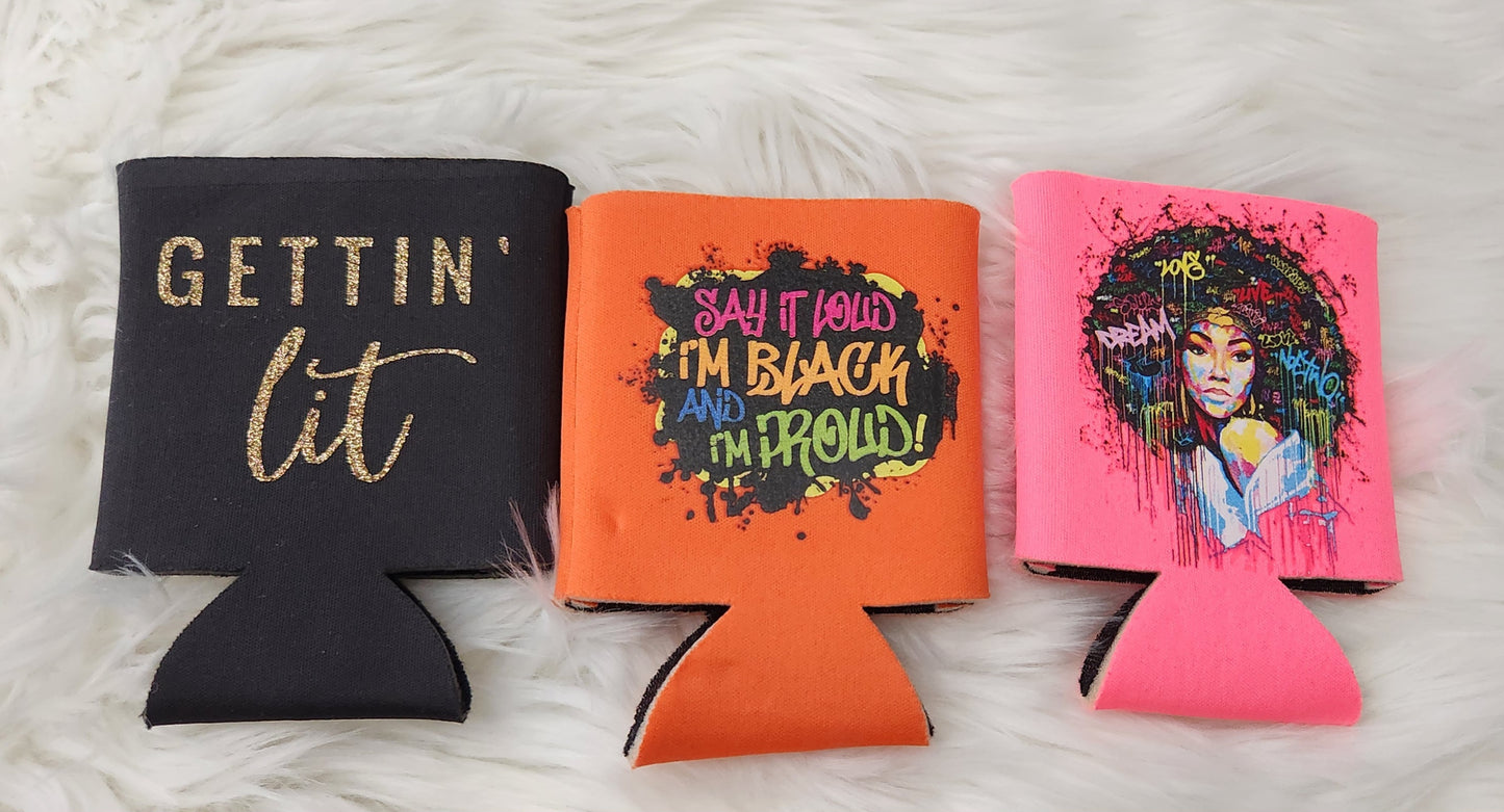 Koozies with multi designs for your cans